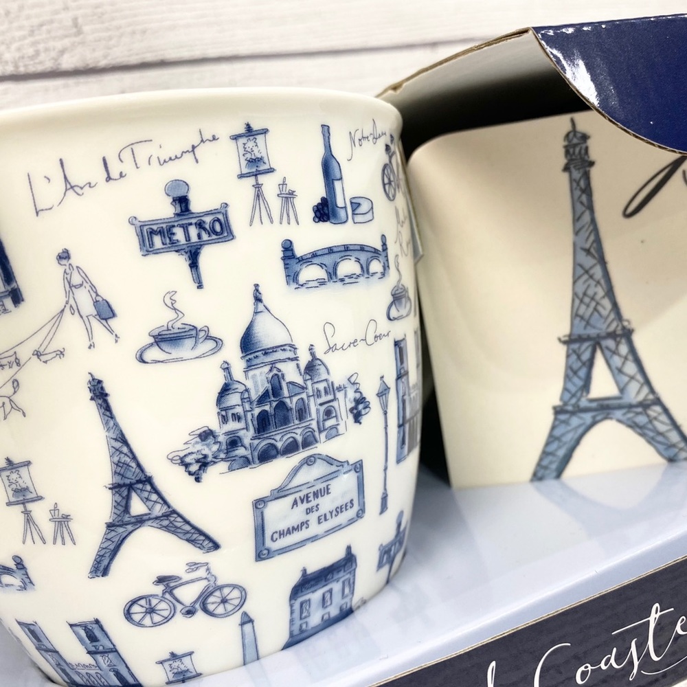 🌿🔥NEW Milly Green Paris Mug & Coaster Set 🌿 - Picture 1 of 9